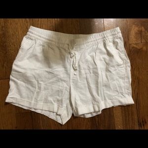 Old Navy Mid-Rise Linen-Blend Shorts (White XL)